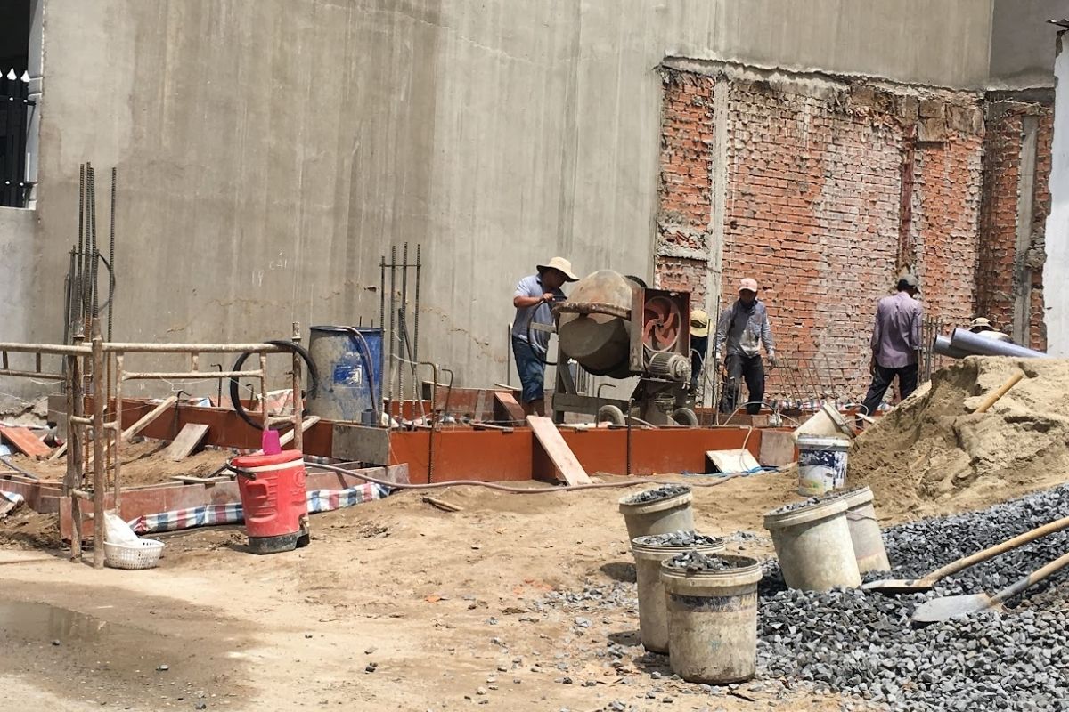 Thi công phần móng công trình nhà ở dân dụng của DXD Home