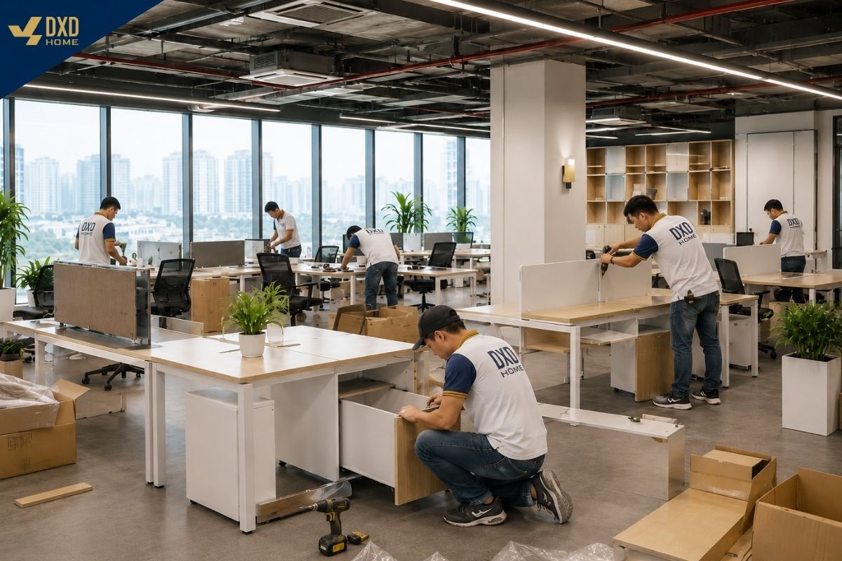 Thi công nội thất văn phòng – Giải pháp giúp doanh nghiệp sở hữu không gian làm việc chuyên nghiệp, đúng tiến độ và tối ưu chi phí 3