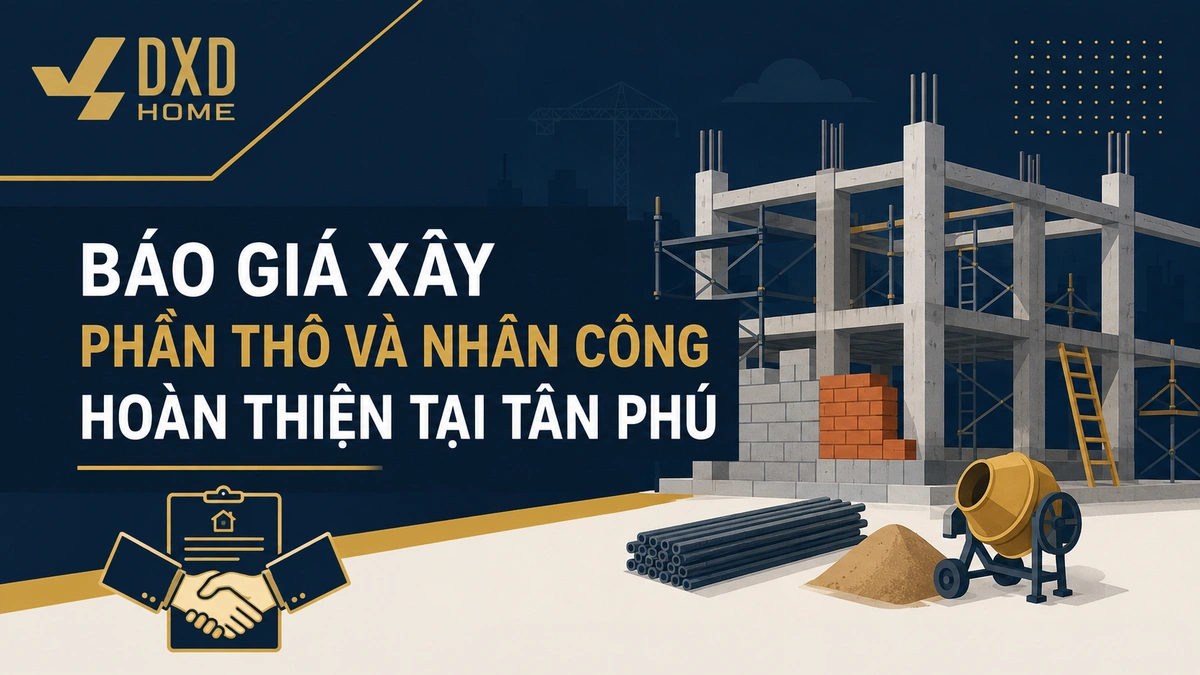 Báo Giá Xây Phần Thô Tại Tân Phú