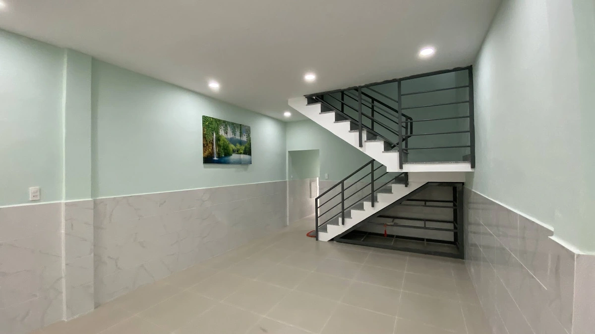 Không gian nội thất tầng trệt sau cải tạo tại Trường Chinh, Phường 12, Tân Bình